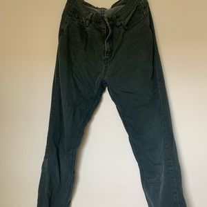 FREE PEOPLE teal high waisted skinny jeans